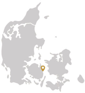danmarks kort med pin ved nyborg